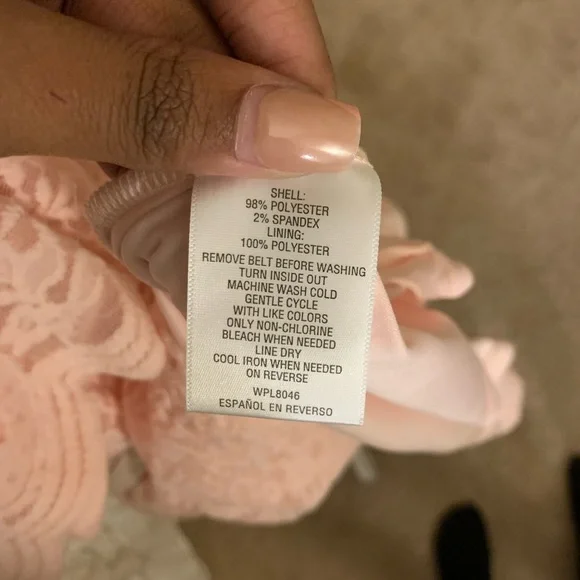 CHARTER CLUB pull over knee length dress, with scalloped cuff sleeves. (lace) - Picture 7 of 13